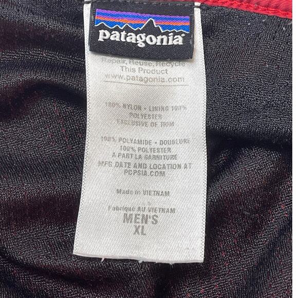 Patagonia Baggies Shorts Men’s XL Red Nylon Quick Dry Swim Trunks - Picture 5 of 6
